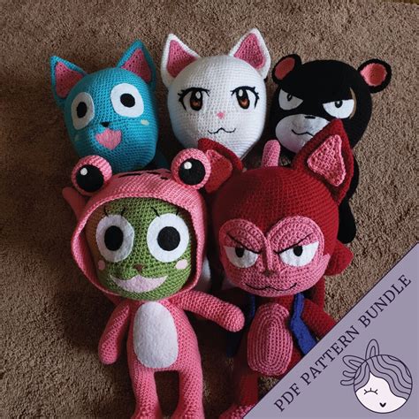 Fairy Tail Cats Crochet Patterns Bundle - Etsy