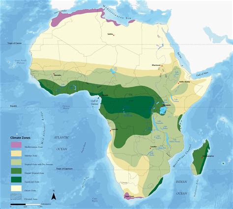 Map Of Africa Climate Zones - Oconto County Plat Map