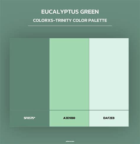 Eucalyptus Green color palettes - colorxs.com