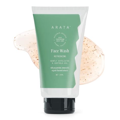 Arata Refreshing & Hydrating Face Wash 150ml | With Peppermint, Lemon ...