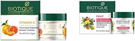 Biotique Vitamin C Correcting and Brightening Non Greasy Face Cream 50g ...