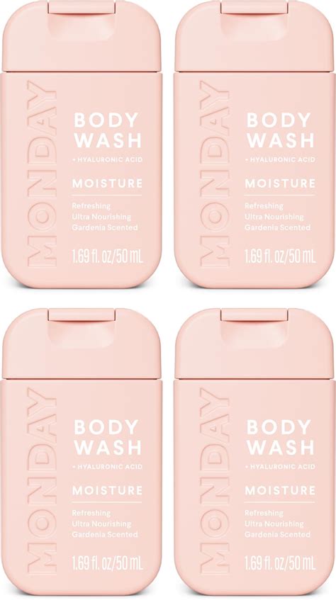 Amazon.com : MONDAY Body Wash Moisture Travel Pack -50ML (4 Pack ...