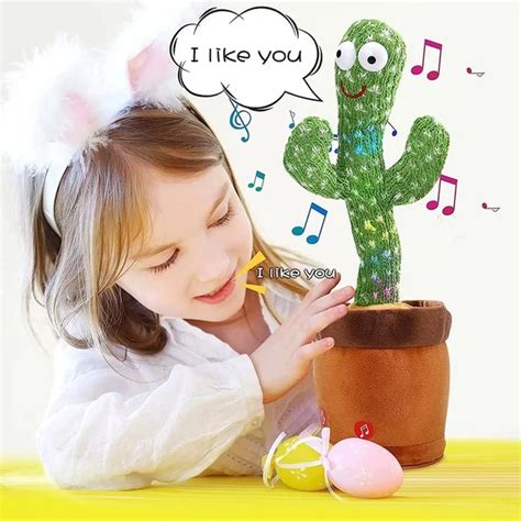 Super Toy Dancing Cactus Talking Plush Toy with Singing & Recording ...
