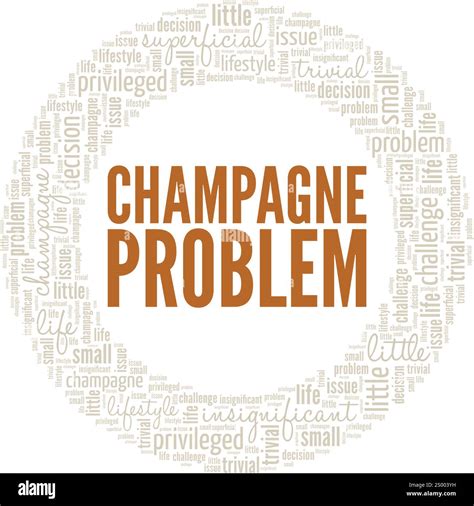 Champagne Problem word cloud conceptual design isolated on white ...