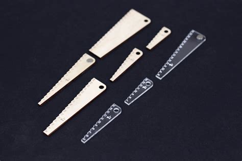 CO2 Laser Cutting & Engraving Focal Depth Step Gauge, Laser Focus Test Piece, Focal Depth ...