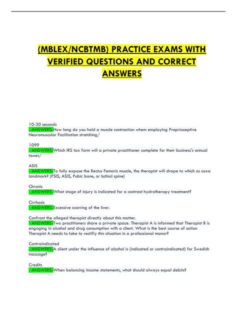 MBLEX Practice Test Complete Questions And Answers 2024 - Mblex - Stuvia US