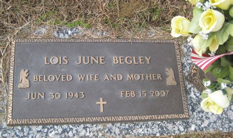 Lois June Weaver Begley (1943-2007) - Mémorial Find a Grave