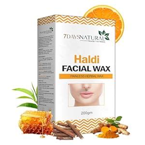 7DAYS NATURAL Haldi Facial Wax Powder for Men & Women | Face Hair ...