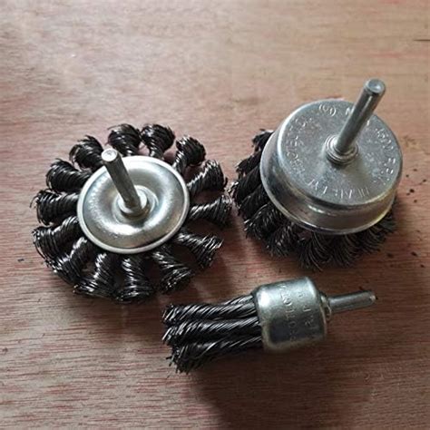 Generic 3PCS Steel Rotary Joint Knot Flat Wire Wheel Cup Brush Disk ...