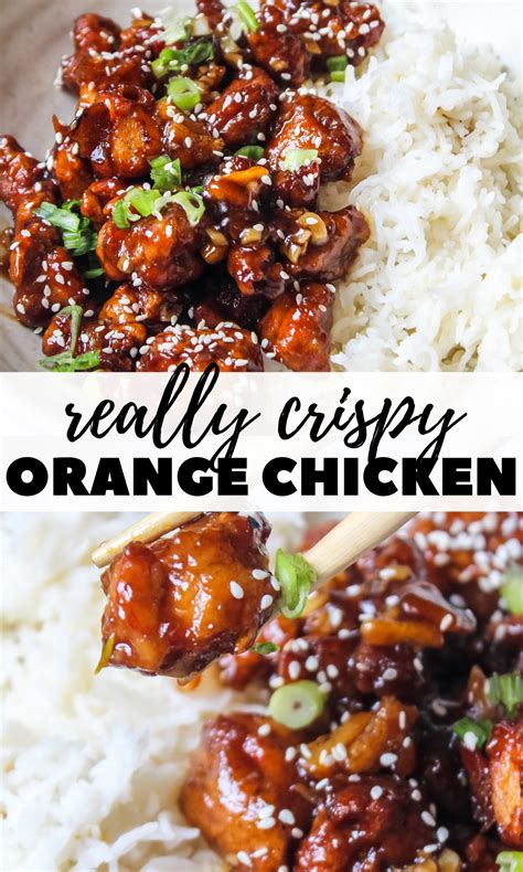 Crispy Orange Chicken Recipe with Sticky Orange Sauce