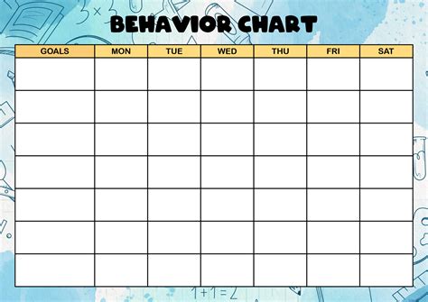 Free Printable Behavior Charts Pdf Free Download