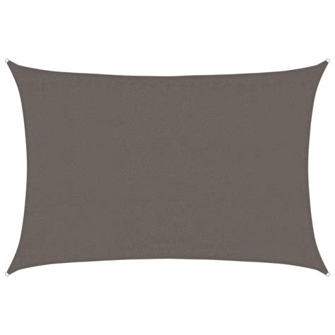 Żagiel przeciwsłoneczny HDPE, antracytowy 3,5 x 5 m, prostokątny ...