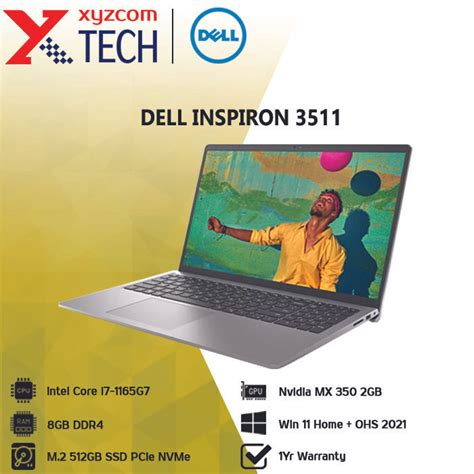 Jual Dell Inspiron 3511, Intel Core i7-1165G7, 8GB, 512GB SSD, Nv MX350 ...