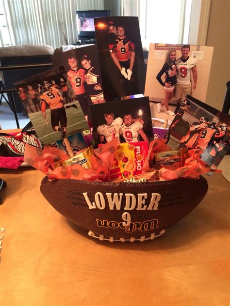 football basket ideas boyfriend