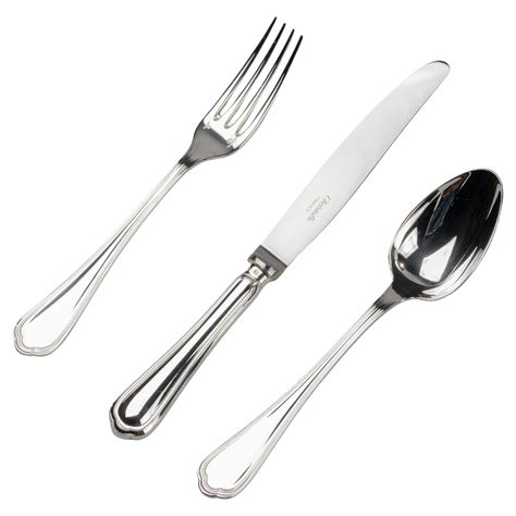 24-Piece Set of Silver Plated Flatware Made by Christofle Model ...