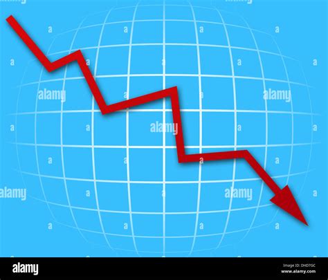 Graph going down blue hi-res stock photography and images - Alamy