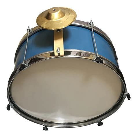 Bombo Para Murga Nacional 16086 24 Azul Con Accesorios | Casa Libertella