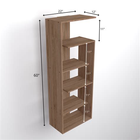 Toner Standard Engineered Wood Bookshelf Teak finish — TREVI FURNITURE