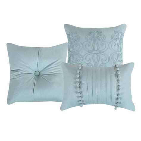 7-Piece Maggie Blue Comforter Set, Queen