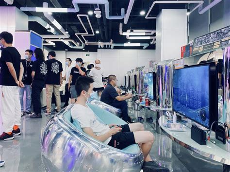 PlayStation品牌电竞游戏设备线下店铺空间设计，蓝色科技风格-上海SI空间设计公司-尚略