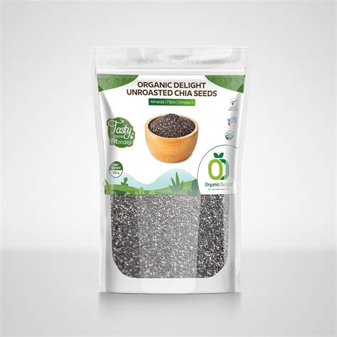 Organic Delight Chia Seeds (1kg, Pack 10) - Seeds for Eating – For ...