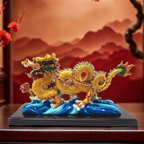 Amazon.com: FENGSHUI-CAISHEN Pure Copper Dragon Statue - Dragon ...