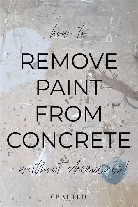 How to Remove Old Paint from Concrete Without Chemicals | Painted ...