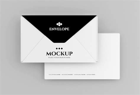 Envelope mockup design in 3d rendering | Premium PSD