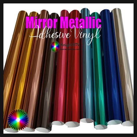 Mirror Metallic Permanent Vinyl - Set of 10 - Knight HTV