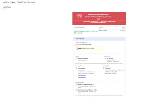 Redbus — GST Invoice for your ticket ID TR2V83345736
