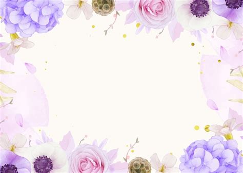 Sfondo acquerello di rose rosa | Vettore Gratis