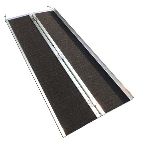 Buy Olymstore 6 ft Aluminum Folding Ramp for Wheelchair Scooters ...