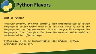 Image result for Python Flavors