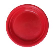 6.5 inch round bottom tray red color