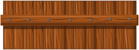 Brown Wooden Fence Transparent PNG Clip Art | Gallery Yopriceville ...