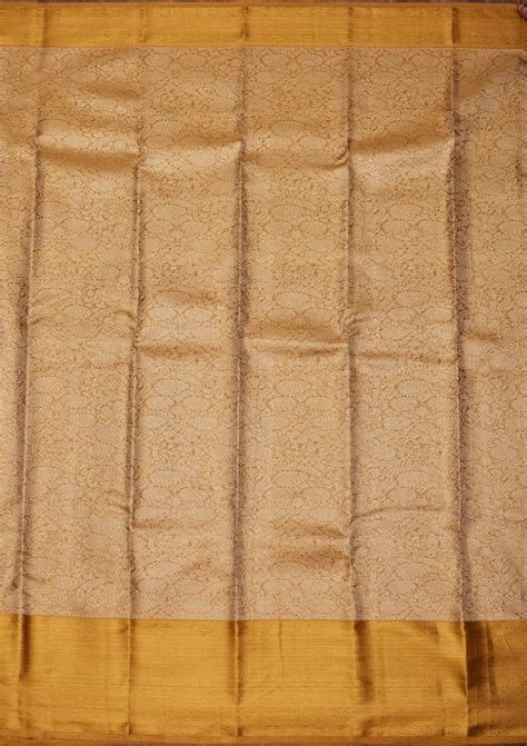 Buy Gold Zariwork Pure Silk Saree - Koskii