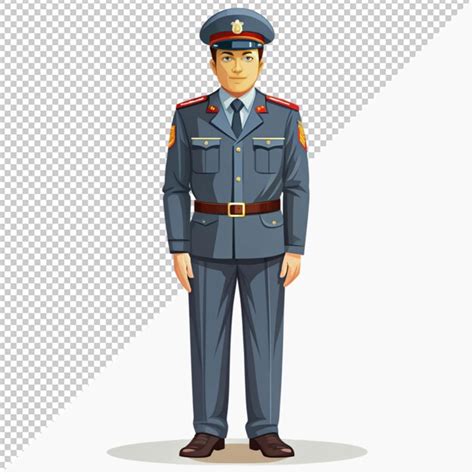 Police officers in uniform character modern vector | Premium AI ...