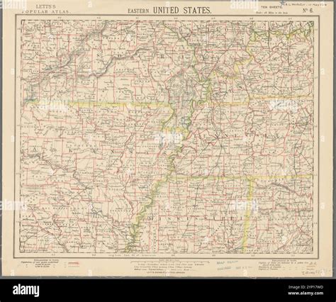 Map of eastern tennessee hi-res stock photography and images - Alamy