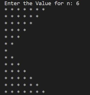 Image result for Space Pattern for Loop Java