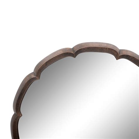 Elegant Metal Wall Hanging Mirror | Gold Finish – Metalsmith