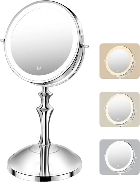 Amazon.com - Magnifying Mirror with Light 30X, Large 6" Rechargeable 3 ...