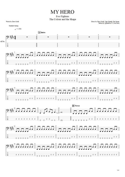 My Hero Guitar Chords Untitled