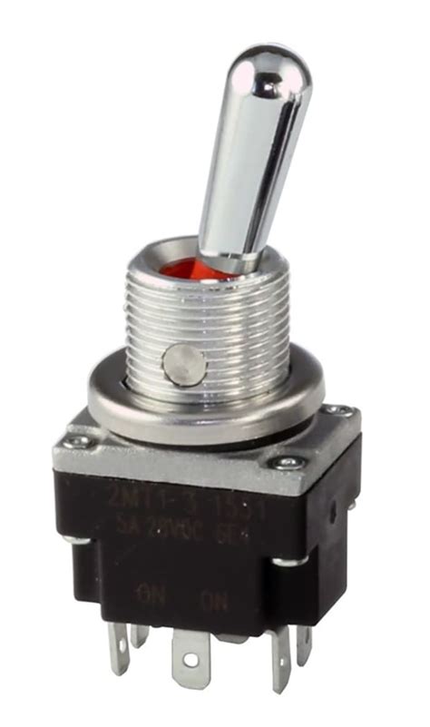 2MT1-7 Honeywell | Honeywell Toggle Switch, Panel Mount, (On)-Off-(On ...