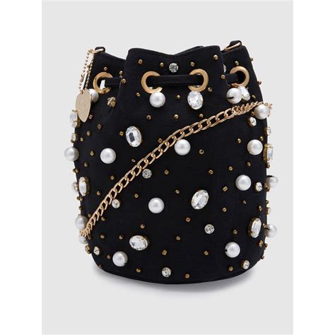 Buy Caprese Emily in Paris Black embellishment work party wear small ...