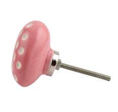 Ceramic Heart Knobs - Brushed Nickel Cabinet Knobs - Door Knobs and ...