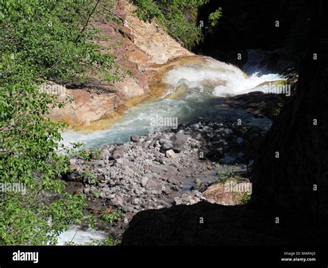 Lava Canyon Trail in Washington Stock Photo - Alamy