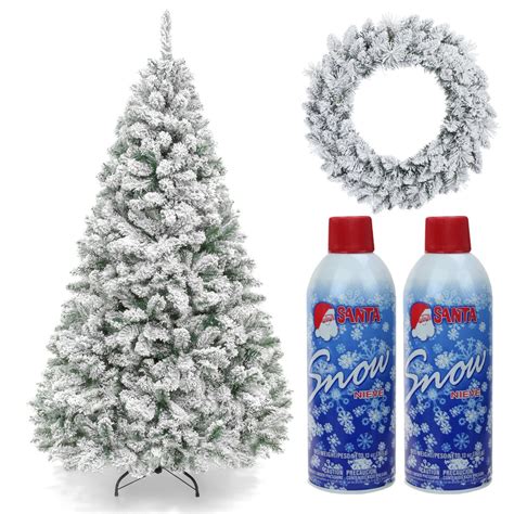 Christmas Tree Snow Spray Prextex 2 Pack Fake Snow Spray For Christmas