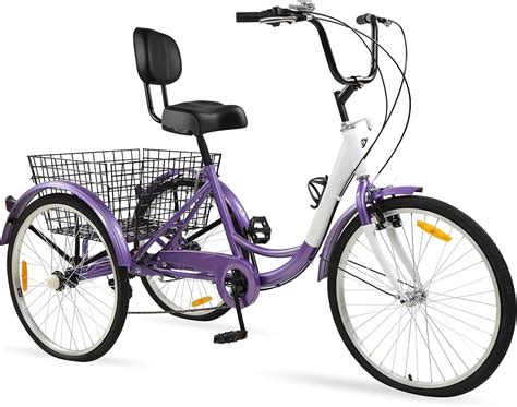 Buy Sibosen Upgraded Adult Tricycle, Three Wheel Cruiser Bike 20-Inch ...