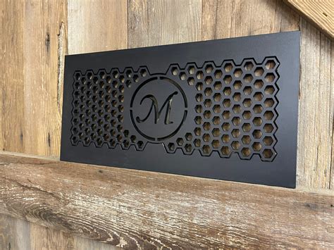 Custom monogram floor registers, floor vents, home decor, steel custom ...