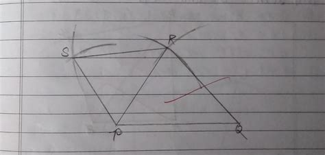 construct quadrilateral pqrs in which PQ 5.4 CM QR 4.6 and Rs 4.3 CM X ...